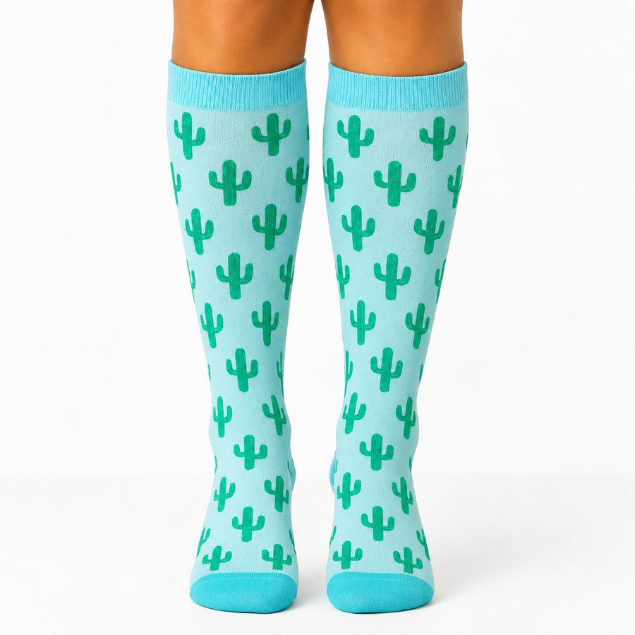 Skarpety kompresyjne Soxee™ — Mint Cactus / S/M