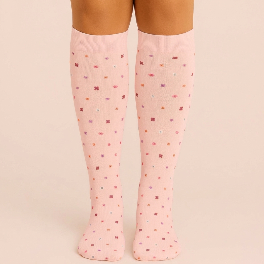 Skarpety kompresyjne Soxee™ — Blush Bloom / S/M